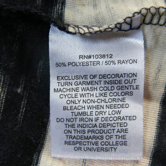 University of Michigan Wolverines Top Size S Women Blue Stripe Football Sports - Picture 4 of 4